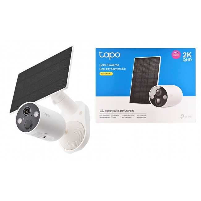 TP-Link Tapo Solar-Powered Security Camera Kit 1 C425, 1 A201