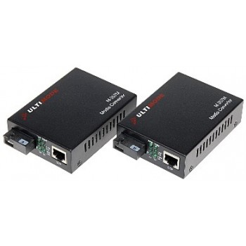 Media converter single-mode set TXRX M-207M