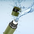 Extralink PURISOO+ BUTELKA Z SYSTEMEM FILTRUJACYM Z POMPKA 400ML FILTR UF + ACF Water filtration bottle 0.4 L Green, Olive