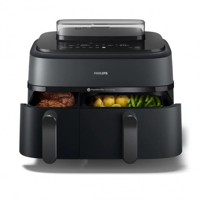 Philips 5000 series NA550/00 fryer Double 9 L Stand-alone 2750 W Hot air fryer Black