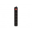 Lanberg PS1-05F-0150-BK power extension 1.5 m 5 AC outlet(s) Indoor Black