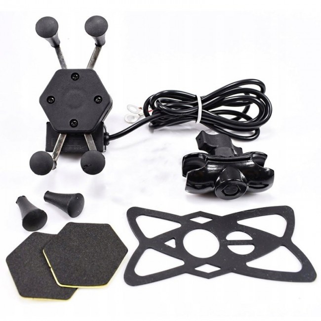 MOTORBIKE PHONE HOLDER FREEDCONN MC7C + BM2R HEAD TUBE ATTACHMENT MOTORBIKE PHONE HOLDER FREEDCONN MC7C + BM2R HEAD TUBE ATTACHMENT