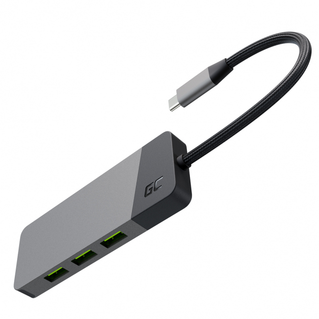 GREEN CELL HUB USB-C ADAPTER GC CONNECT 7W1 (3XUSB 3.1, HDMI 4K 60HZ, USB-C PD 85W, MICROSD/SD) GREEN CELL HUB USB-C ADAPTER GC CONNECT 7W1 (3XUSB 3.1, HDMI 4K 60HZ, USB-C PD 85W, MICROSD/SD)