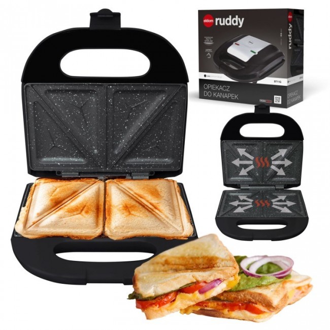 ELDOM Sandwich RUDDY, 750 W, granite slabs