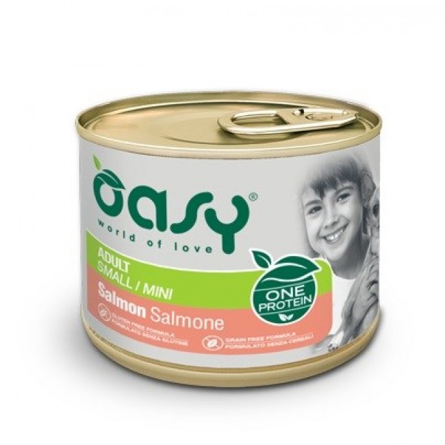 OASY One Protein Adult Small/Mini Salmon - wet dog food - 200g