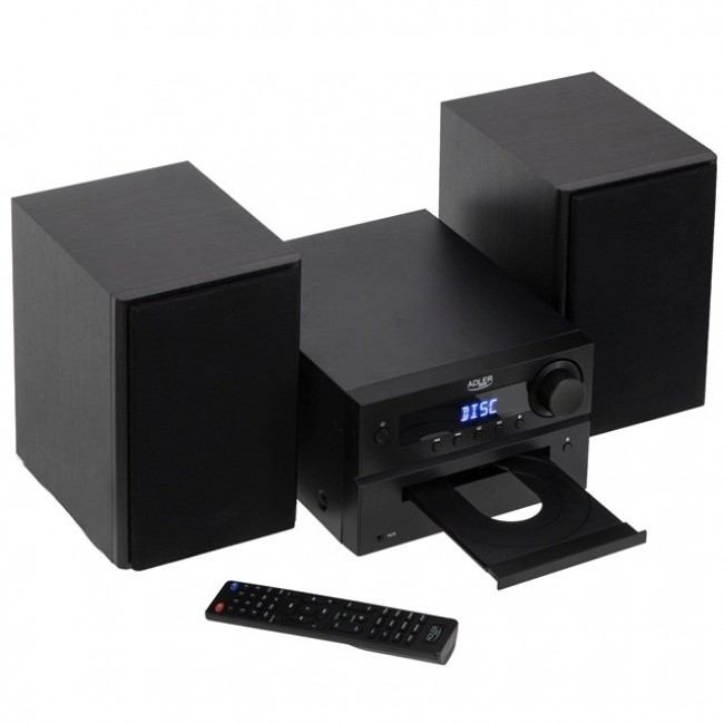 Adler AD 1917 HI-FI Tower Bluetooth/ CD/ USB/ FM Radio Black Adler AD 1917 HI-FI Tower Bluetooth/ CD/ USB/ FM Radio Black