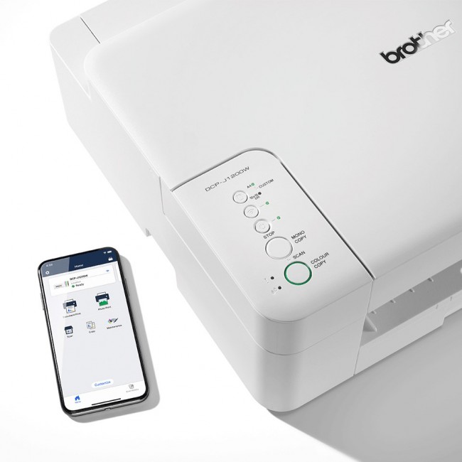 Brother DCP-J1200WE EcoPro ready compact 3-in-1 mobile managed inkjet printer
