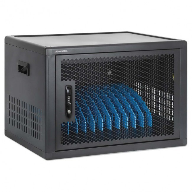 Manhattan Laptop Charging Cabinet Desktop (or trolley) via USB-C 65W 16