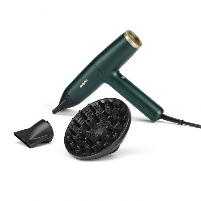 BaByliss Air Power Pro hair dryer 1700 W Gold, Green BaByliss Air Power Pro hair dryer 1700 W Gold, Green