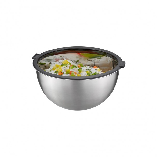 GEFU 89430 food storage container Round Set 8 L Stainless steel 1 pc(s)