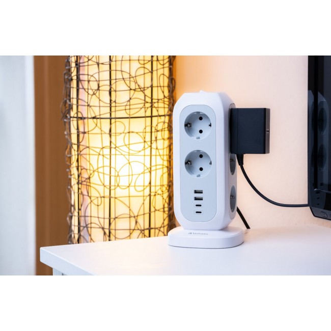 Verbatim 49547 power extension 11 AC outlet(s) Indoor White