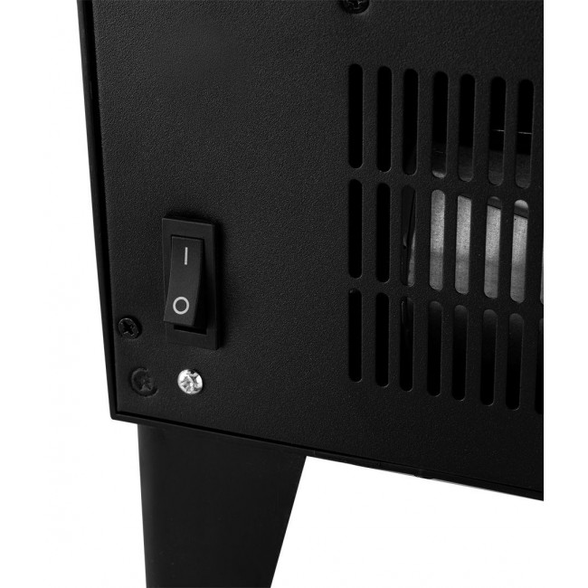 Electric Fireplace NEO TOOLS 2000 W, 3D Flame Effect, Thermostat, Black