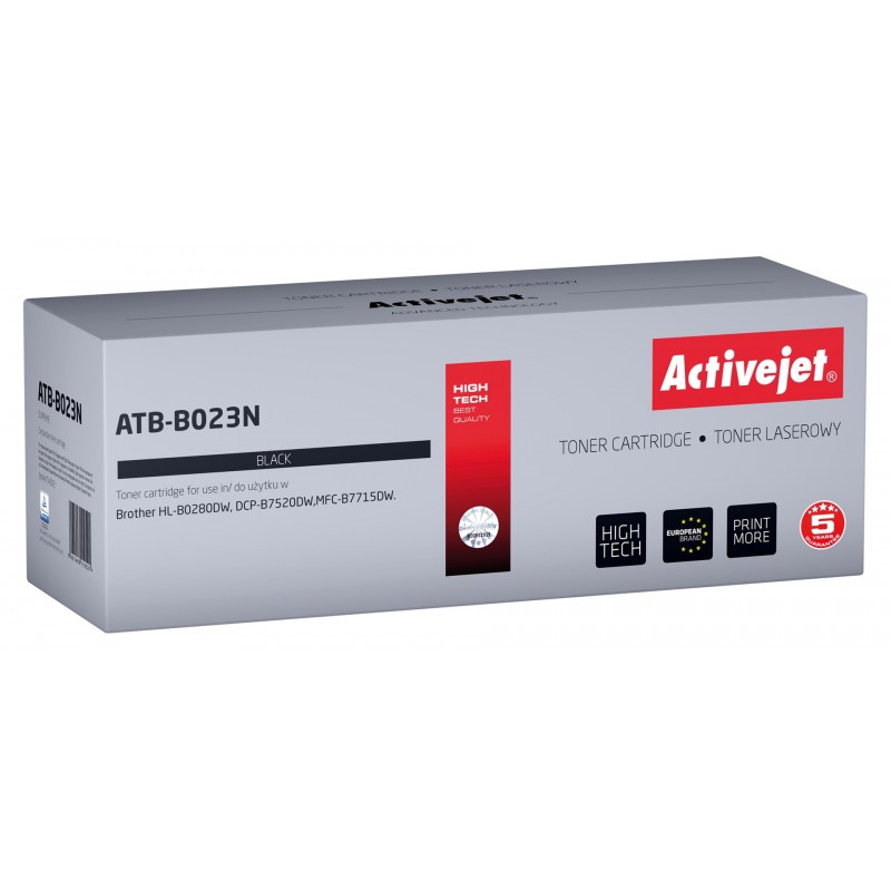 Activejet ATB-B023N Toner (replacement for Brother TN-B023 Supreme 2000 pages black) Activejet ATB-B023N Toner (replacement for Brother TN-B023 Supreme 2000 pages black)