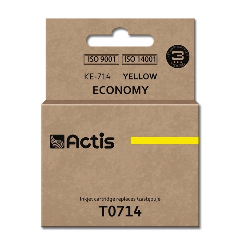 Actis KE-714 Ink (replacement for Epson T0714, T0894, T1004 Standard 13.5 ml yellow) Actis KE-714 Ink (replacement for Epson T0714, T0894, T1004 Standard 13.5 ml yellow)