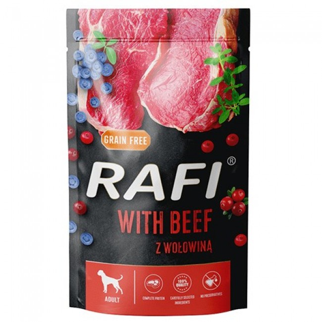 DOLINA NOTECI Rafi with beef - wet dog food - 500g DOLINA NOTECI Rafi with beef - wet dog food - 500g