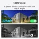 Reolink P340 - Smart 12MP PoE Bullet Camera, Person/Vehicle/Pet Alerts, Color Night Vision, Two-Way Audio