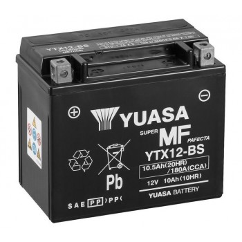 Yuasa YTX12-BS vehicle battery Sealed Lead Acid (VRLA) 10 Ah 12 V Motorcycle