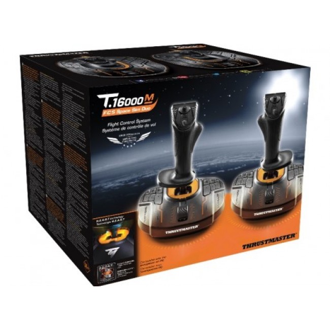 Thrustmaster T.16000M FCS SPACE SIM DUO Black, Orange USB Joystick Analogue / Digital PC Thrustmaster T.16000M FCS SPACE SIM DUO Black, Orange USB Joystick Analogue / Digital PC