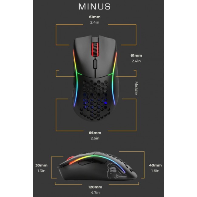 Glorious Gaming Glorious Model D Minus Wireless - Matte Black