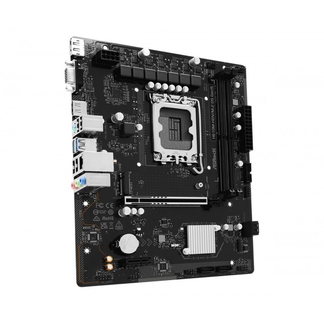 Asrock H610M-HDV/M.2 D5 Gen5 Intel H610 LGA 1700 micro ATX