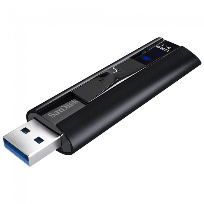 SanDisk Extreme Pro USB flash drive 128 GB USB Type-A 3.2 Gen 1 (3.1 Gen 1) Black SanDisk Extreme Pro USB flash drive 128 GB USB Type-A 3.2 Gen 1 (3.1 Gen 1) Black