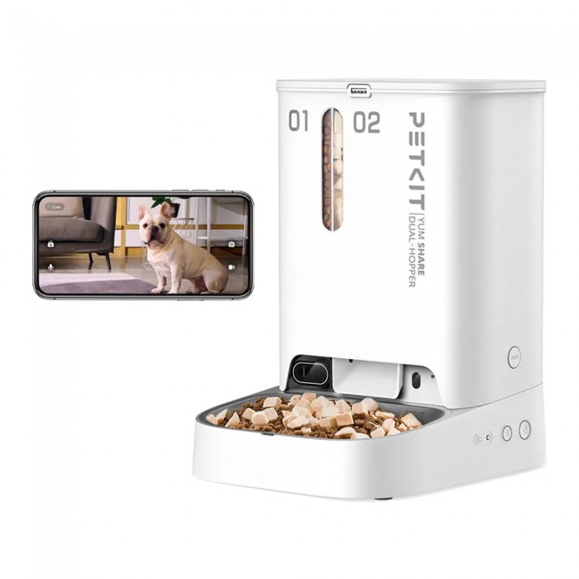 Petkit YumShare Dual-Hopper Feeder w. Camera