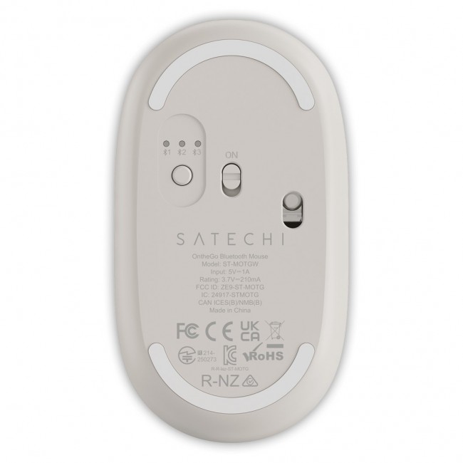 Satechi OntheGo mouse Travel Ambidextrous Bluetooth 2400 DPI Satechi OntheGo mouse Travel Ambidextrous Bluetooth 2400 DPI