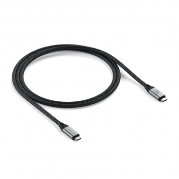 Satechi USB4 V2 Pro Cable USB cable USB4 Gen 4x2 1.2 m USB C 120 Gbit/s 240 W Silver, Black