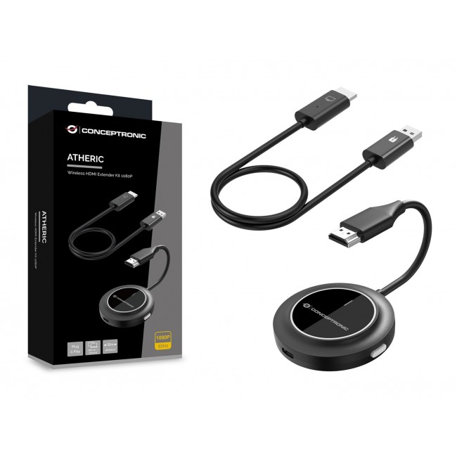 Conceptronic ATHERIC02B Wireless HDMI Extender Kit 1080P Conceptronic ATHERIC02B Wireless HDMI Extender Kit 1080P