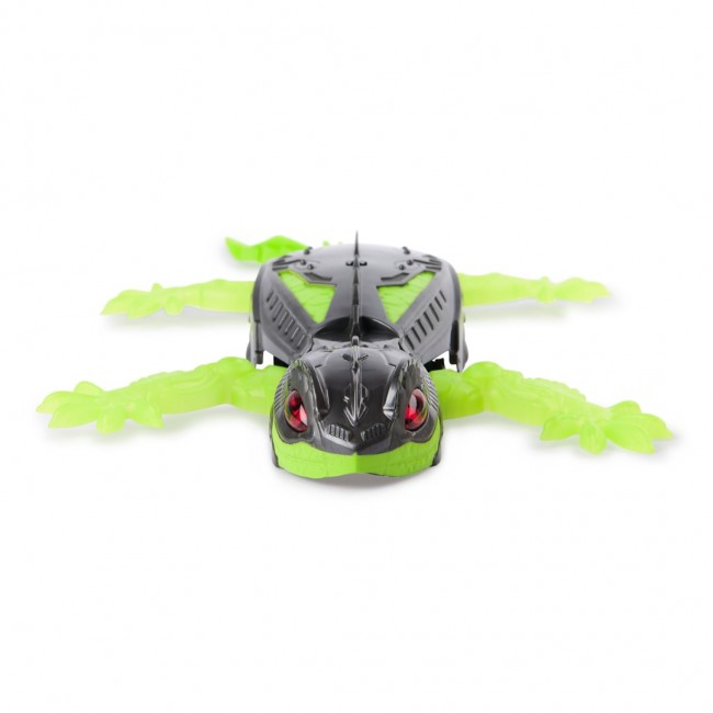 HEX BOTS | Interactive Toy Wall Crawler Gecko RC Robot | Green/Grey