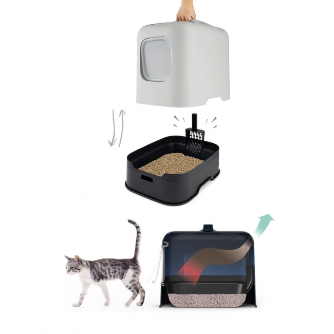 ROTHO Biala White - cat litter box