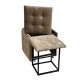 Puff-transformer 5in1 - 5 stools in 1 pouffe cappuccino velvet 2284