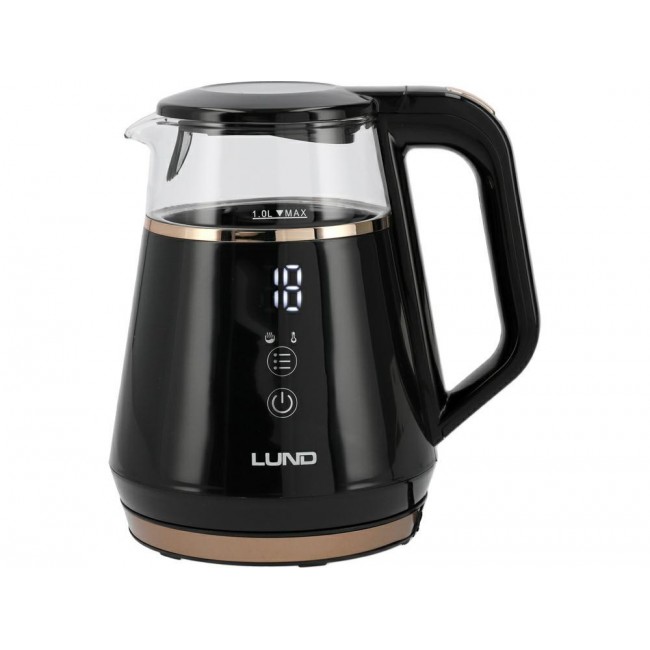 LUND ELECTRIC KETTLE 1L REG. TEMP. BLACK LUND ELECTRIC KETTLE 1L REG. TEMP. BLACK