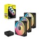 Corsair iCUE LINK LX120-R RGB Computer case Fan 12 cm Black 3 pc(s) Corsair iCUE LINK LX120-R RGB Computer case Fan 12 cm Black 3 pc(s)