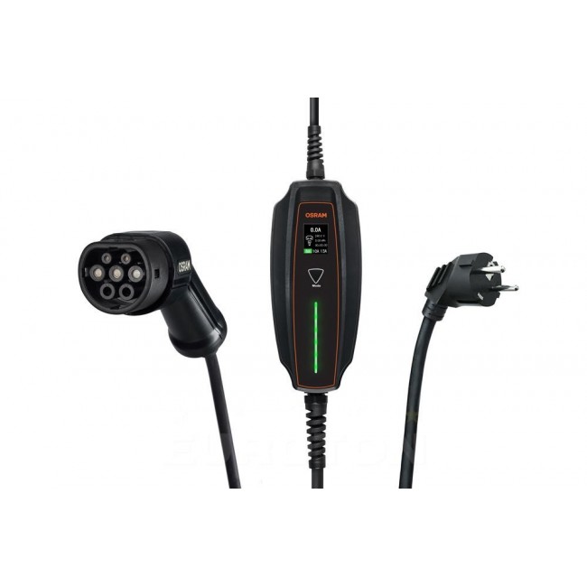 OSRAM BATTERYCHARGE 7PIN 3.6KW TYPE 2 MOBILE CHARGER FOR ELECTRIC CAR OSRAM BATTERYCHARGE 7PIN 3.6KW TYPE 2 MOBILE CHARGER FOR ELECTRIC CAR