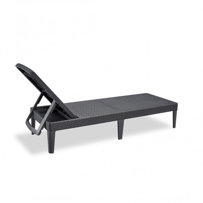 KETER POLY RATTAN LOUNGER JAIPUR GRAPHITE