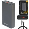 Extralink Powerbank EPB-126 20000mAh Silver Power bank, 45W PD, USB-C
