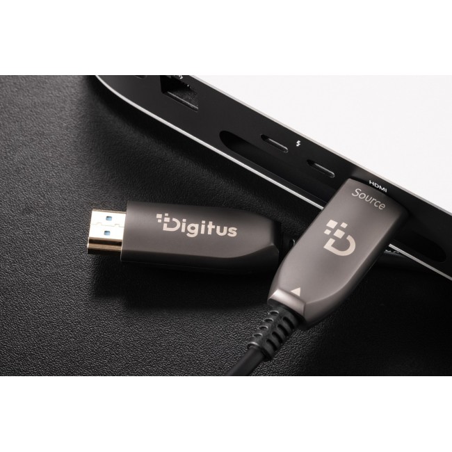 Digitus HDMI AOC hybrid fiber optic cable, UHD 8K, 100 m