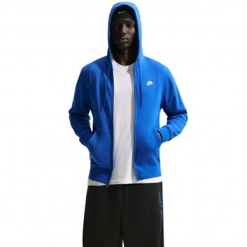 Bluza męska Nike Club BB FZ Hoodie niebieska FN3861 480 L