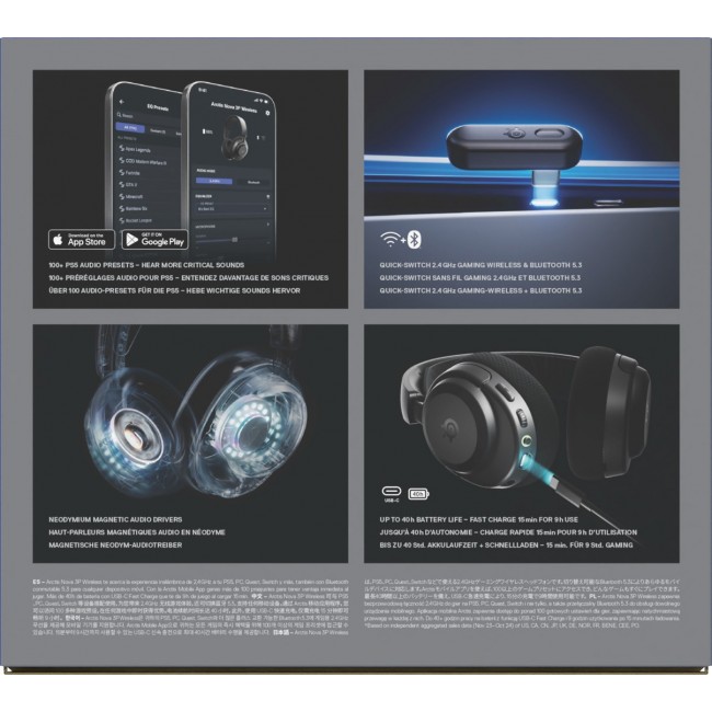 Steelseries Arctis Nova 3P Wireless Headphones