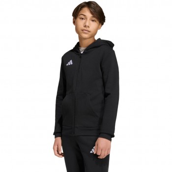 Bluza dla dzieci adidas Entrada 26 Full Zip Hoodie czarna KH1782 152cm