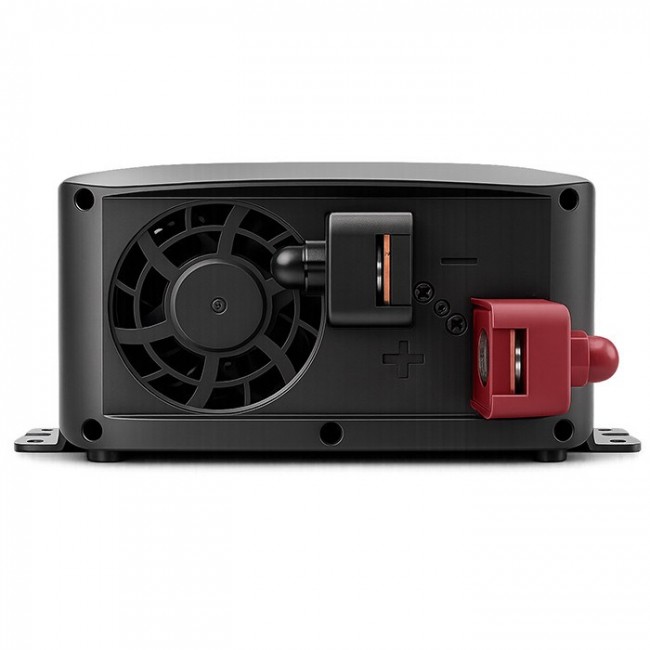 Qoltec Przetwornica napięcia Pure Sine Wave | 12V na 230V | 500/1000W | LCD | USB | USB-C | Kompatibilno z LiFePo4 GEL AGM