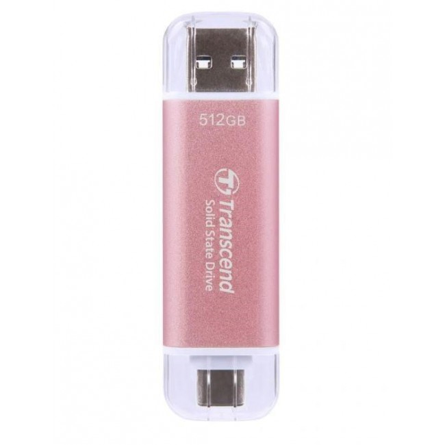 Transcend ESD310 512 GB USB Type-A to USB Type-C 3.2 Gen 2 (3.1 Gen 2) Pink