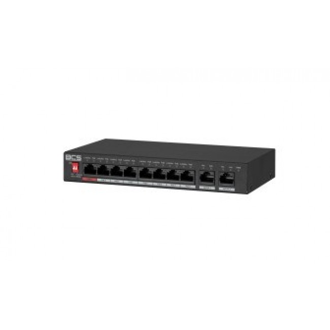 BCS BCS-L-SP0802G(2) Unmanaged Fast Ethernet (10/100) Power over Ethernet (PoE) Desktop Black