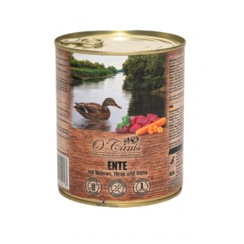 O'CANIS canned dog food- wet food- duck, millet and carrots - 800 g