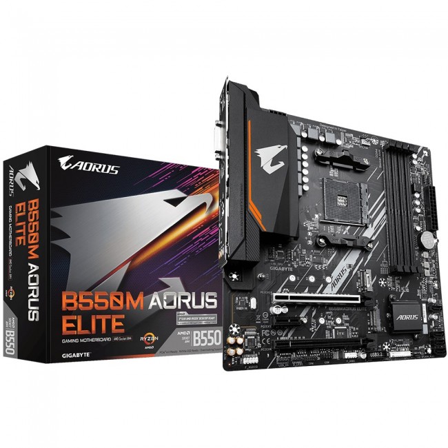 Gigabyte B550M AORUS ELITE Socket AM4 micro ATX AMD B550 Gigabyte B550M AORUS ELITE Socket AM4 micro ATX AMD B550