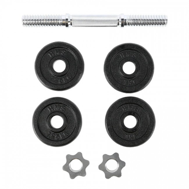 Threaded barbell HMS SG01 7 kg 4 plates Threaded barbell HMS SG01 7 kg 4 plates