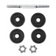 Threaded barbell HMS SG01 7 kg 4 plates Threaded barbell HMS SG01 7 kg 4 plates