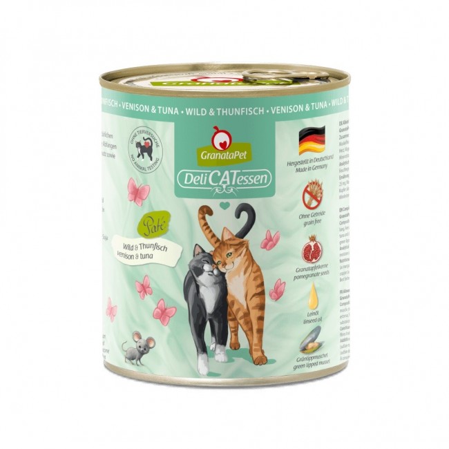 GRANATAPET DeliCATessen Venison and tuna - wet cat food - 800g GRANATAPET DeliCATessen Venison and tuna - wet cat food - 800g