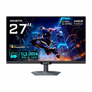 GIGABYTE M27UP 27 4K UHD Gaming Monitor - Dual Mode (4K 160Hz or FHD 320Hz), 3840 x 2160, 1ms, 350 cd/m , FreeSync Premium Pro, DisplayHDR400, HDMI 2.1, Displayport 1.4